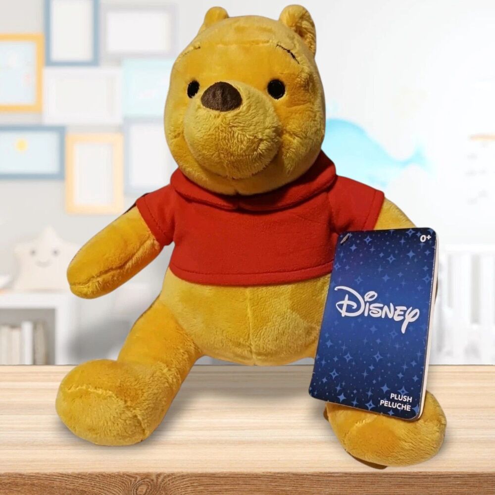 Disney Winnie the Pooh Plush Stuffed Animal Toy 0+ New with Tags 8" Tall